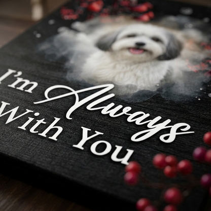 Personalized Pet Memorial Wall Canvas Cardinal Bird I'm Always With You - Image 5