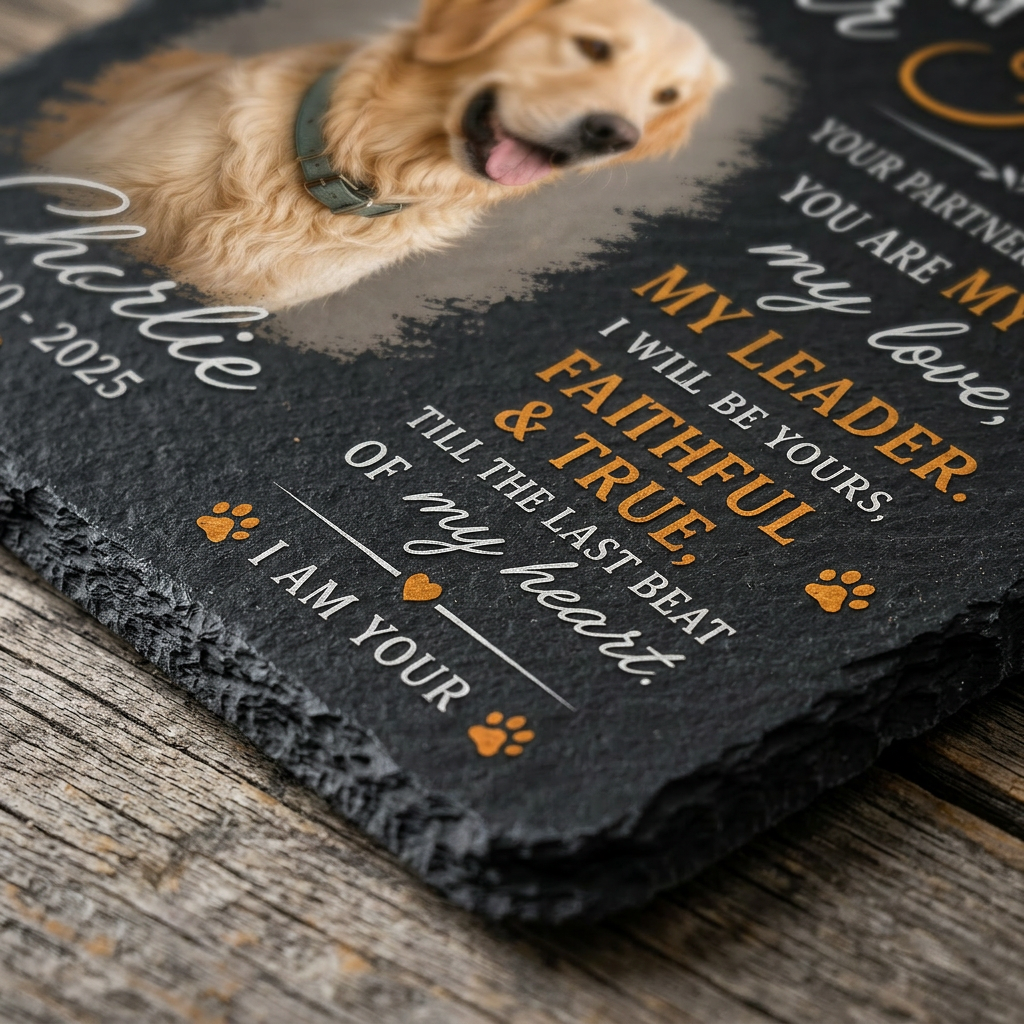Personalized Dog Memorial Garden Stone with Photo – Pet Loss Remembrance Gift - Image 5 | VNMGSREPR1-6IN-EHIEU_AI_0420 VNMGSREPR1-8IN-EHIEU_AI_0420