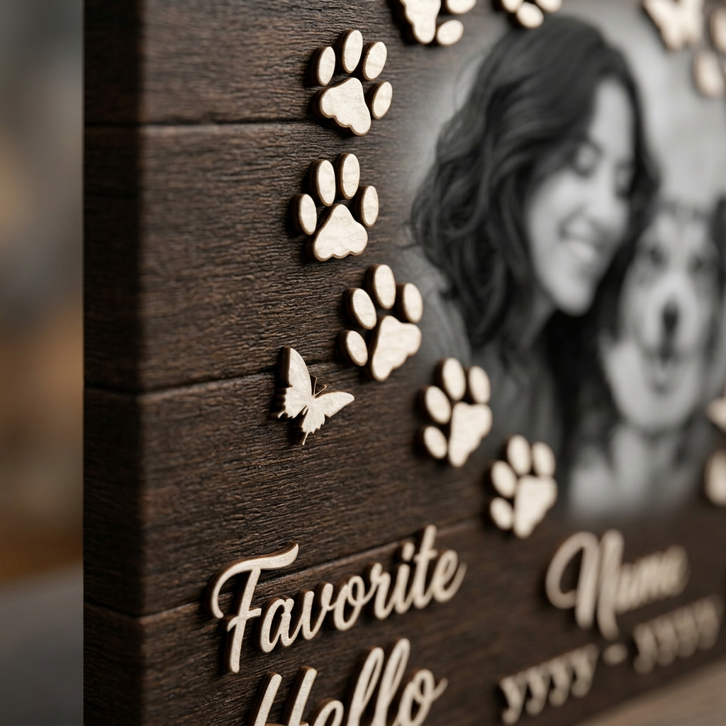 Personalized Dog Memorial Wall Canvas, Custom Pet Photo Sympathy Gift for Dog Loss - Image 5