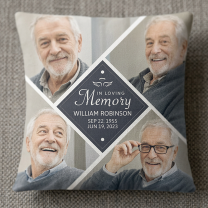 Personalized In Loving Memory Photo Pillow - Memorial Keepsake Gift for Family & Friends - Image 5