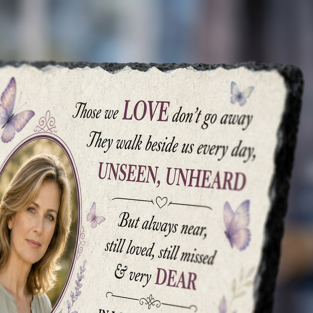 Personalized Parents Memorial Photo Slate Stone – Sympathy Gift for Loss - Image 5 | VNMGSREPR1-6IN-EHIEU_AI_0471 VNMGSREPR1-8IN-EHIEU_AI_0471