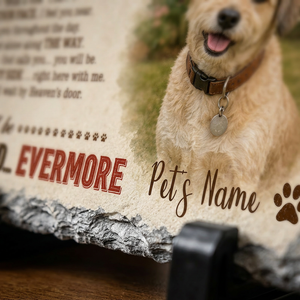Personalized Dog Memorial Garden Stone – Custom Pet Photo Slate for Pet Loss - Image 5