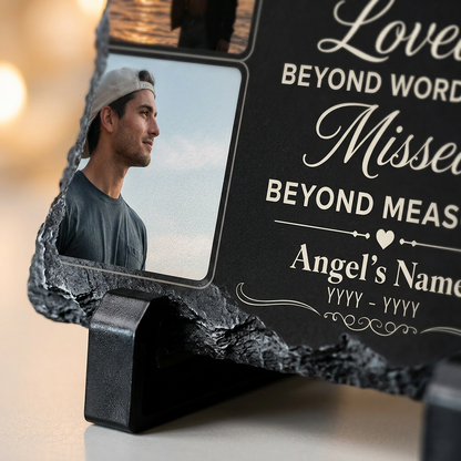 Personalized Brother Memorial Photo Slate Stone – Sympathy Remembrance Gift - Image 5 | VNMGSREPR1-6IN-EHIEU_AI_0432 VNMGSREPR1-8IN-EHIEU_AI_0432