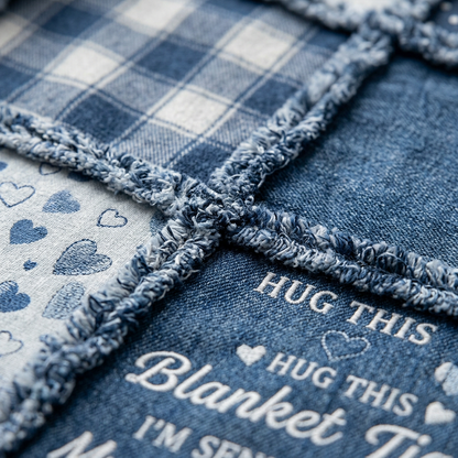 Personalized Photo Memorial Hug Blanket - Custom Fleece Throw for Missing Mom or Grandma - Image 5