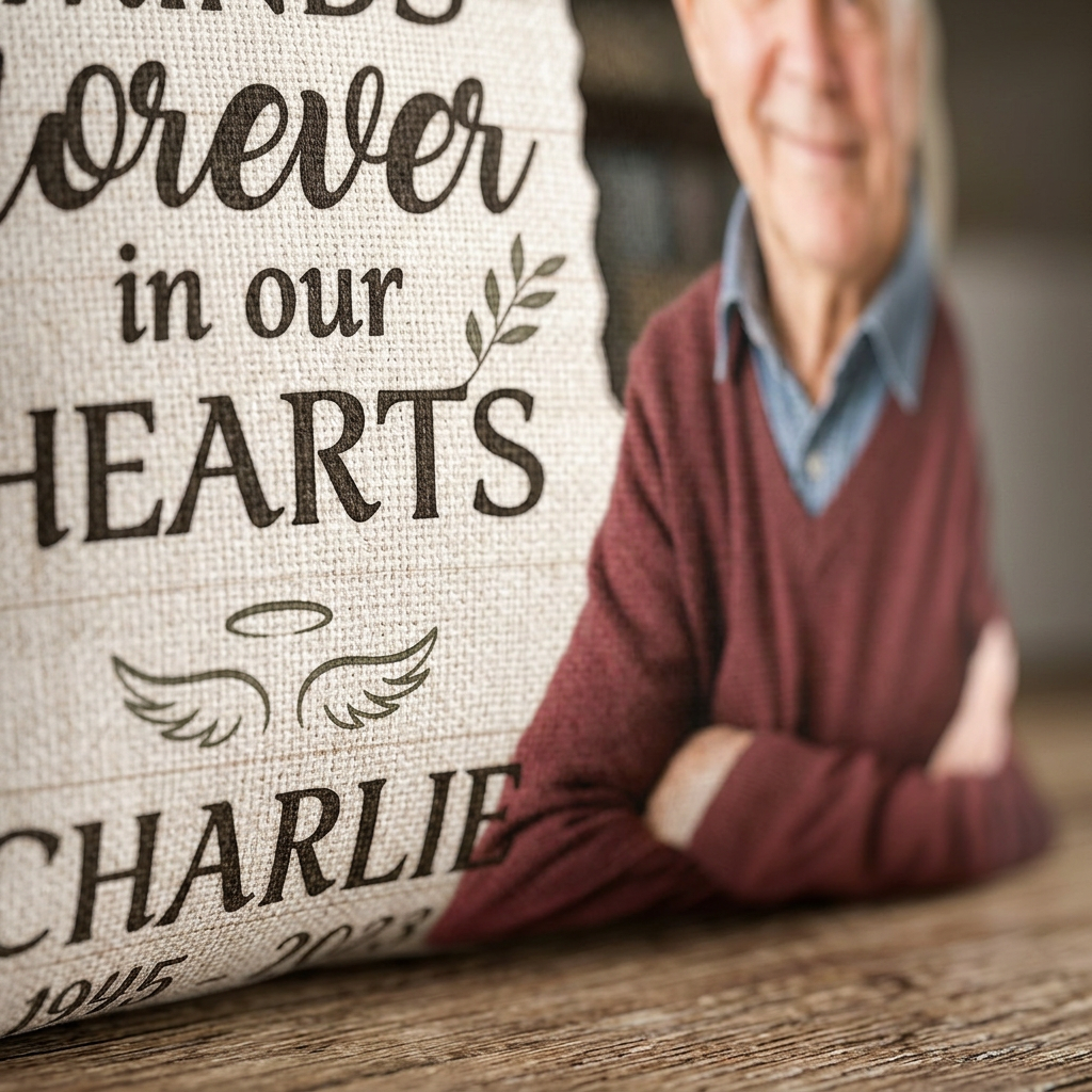 Personalized Memorial Photo Pillow All Over Printed - Sympathy Gift for Loss of a Loved One - Image 5