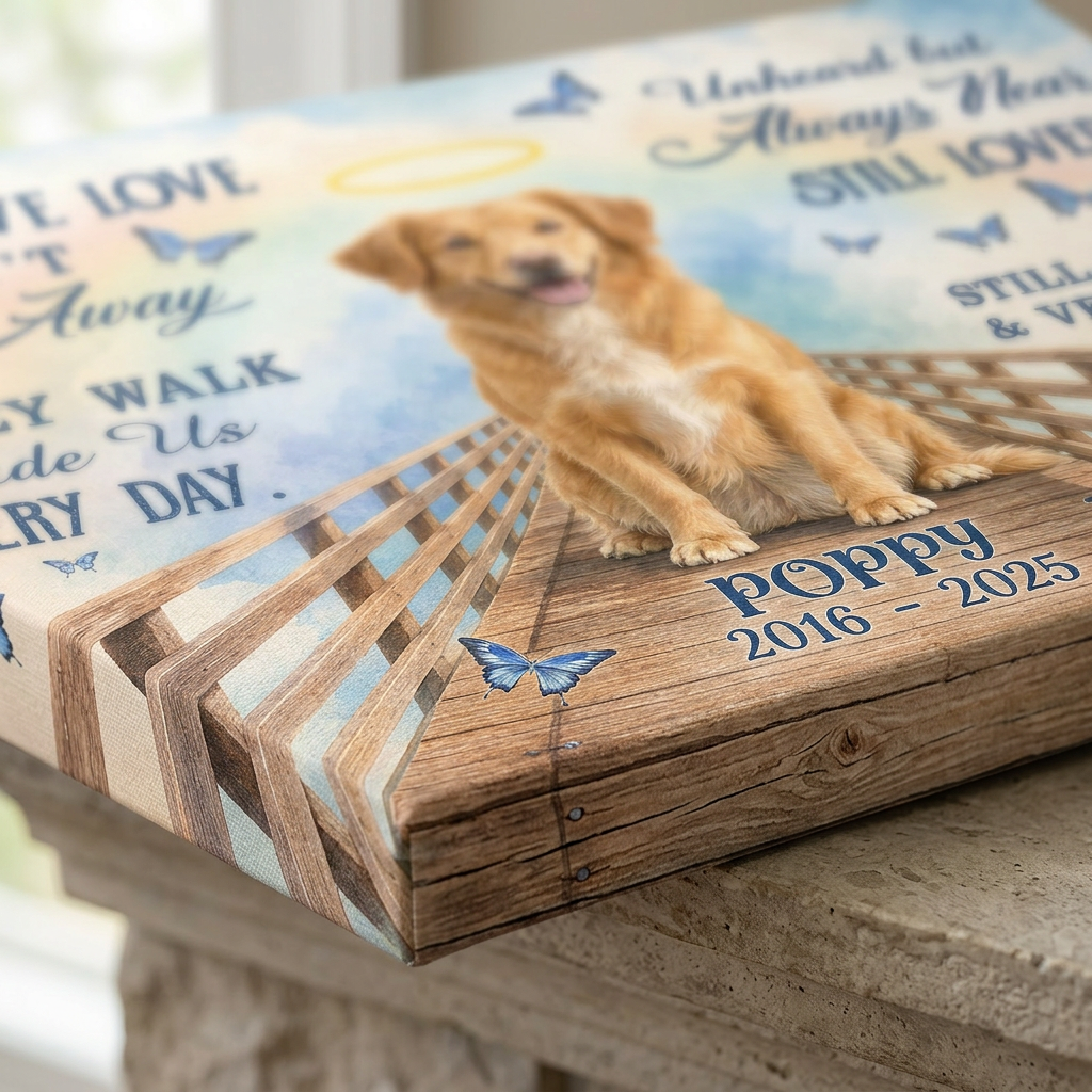 Personalized Pet Memorial Wall Canvas with Photo, Name & Years - Dog Loss Sympathy Gift - Image 5 | WCV-12X8-EHIEU_AI_0042 WCV-14X11-EHIEU_AI_0042 WCV-18X12-EHIEU_AI_0042 WCV-20X16-EHIEU_AI_0042 WCV-24X16-EHIEU_AI_0042 WCV-24X20-EHIEU_AI_0042 WCV-30X20-EHIEU_AI_0042 WCV-30X24-EHIEU_AI_0042 WCV-36X24-EHIEU_AI_0042 WCV-40X30-EHIEU_AI_0042