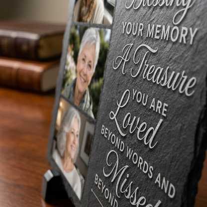 Personalized Mom Memorial Photo Slate Stone Garden Plaque Remembrance Gift - Image 5 | VNMGSREPR1-6IN-EHIEU_AI_0429 VNMGSREPR1-8IN-EHIEU_AI_0429