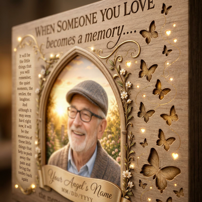 Personalized Memorial Photo Wall Canvas Sympathy Gift for Loss of Loved One - Image 5