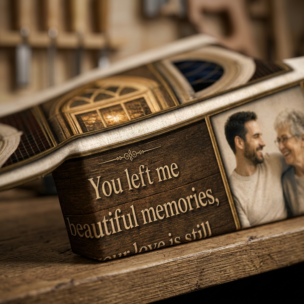 Personalized Loss of Dad Memorial Photo Collage Wall Canvas Custom Family Keepsake Gift - Image 5