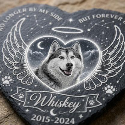 Personalized Dog Memorial Heart Stone – Custom Pet Loss Garden Keepsake Gift - Image 5 | VNMGSREPR1-6IN-EHIEU_AI_0418 VNMGSREPR1-8IN-EHIEU_AI_0418