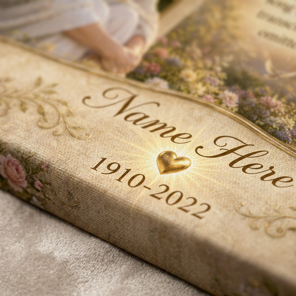 Personalized Memorial Wall Canvas I Can Only Imagine Photo Sympathy Gift for Loss of Loved One - Image 5
