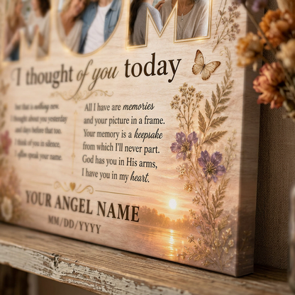 Personalized Memorial Canvas Sympathy Gift for Loss of Mother Photo Keepsake - Image 5
