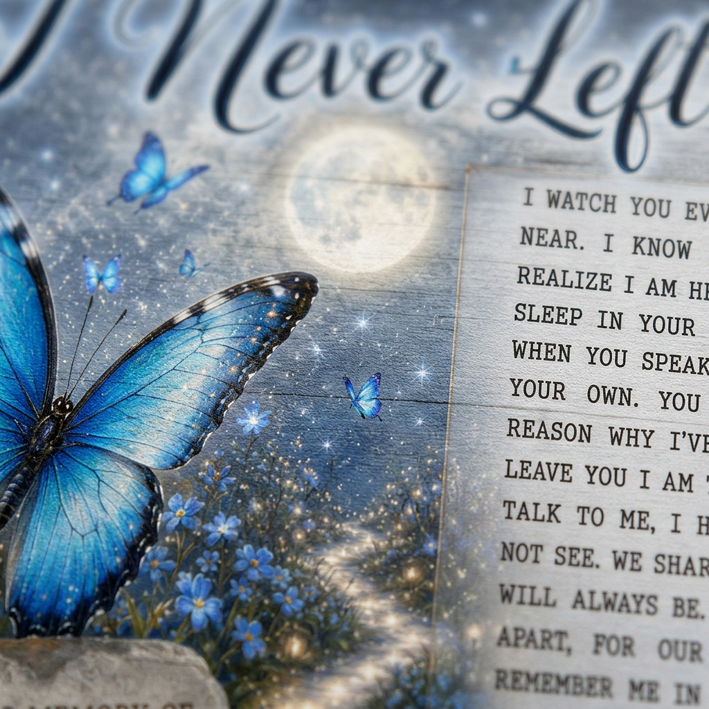 Personalized Butterfly Memorial Wall Canvas, Bereavement Gift for Loss of Loved One - Image 5