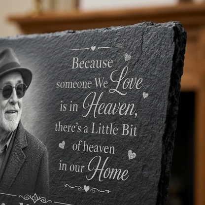 Personalized Memorial Slate Stone Plaque with Photo – Custom Sympathy Gift for Loved One - Image 5 | VNMGSREPR1-6IN-EHIEU_AI_0467 VNMGSREPR1-8IN-EHIEU_AI_0467