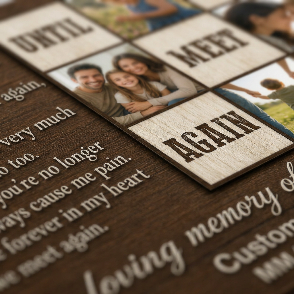 Personalized Daughter Memorial Wall Canvas In Loving Memory Remembrance Sympathy Keepsake Gift - Image 5