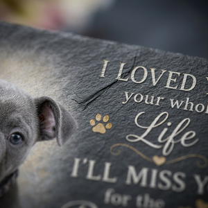 Personalized Pet Memorial Garden Stone – Custom Dog Photo Plaque for Pet Loss - Image 5