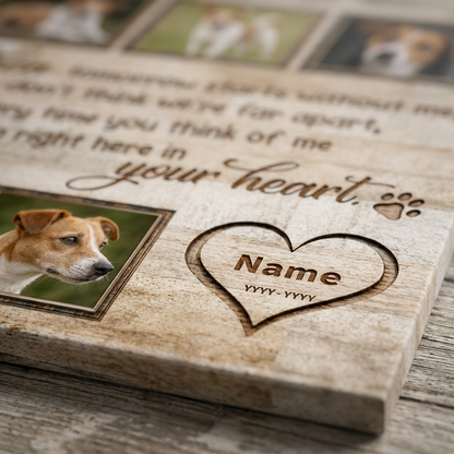 Personalized Dog Memorial Photo Collage Canvas - Custom Pet Loss Gift Wall Art - Image 5