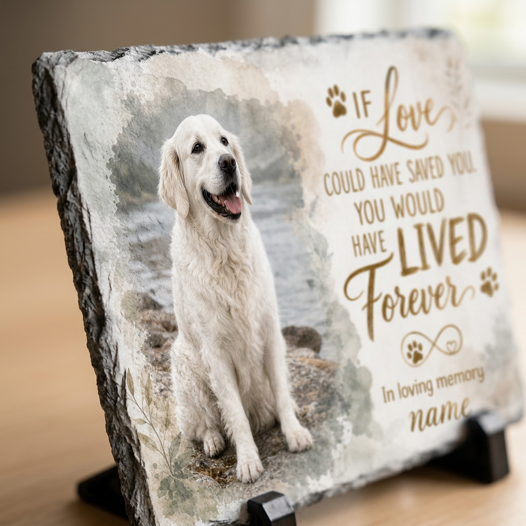 Personalized Dog Memorial Garden Stone Rectangle Slate Plaque – Pet Loss Gift - Image 5 | VNMGSREPR1-6IN-EHIEU_AI_0473 VNMGSREPR1-8IN-EHIEU_AI_0473