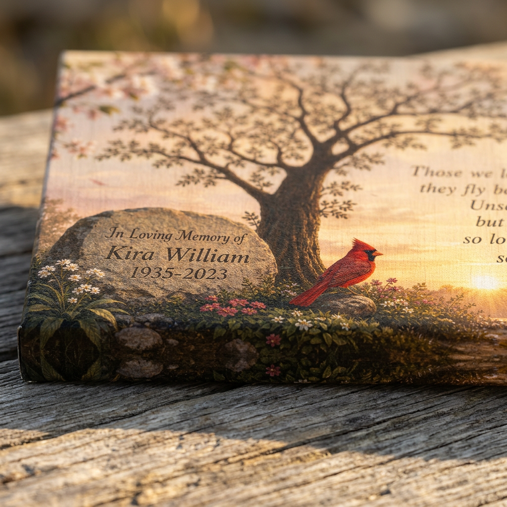 Personalized In Loving Memory Canvas Print - Those We Love Forever Gift - Image 5
