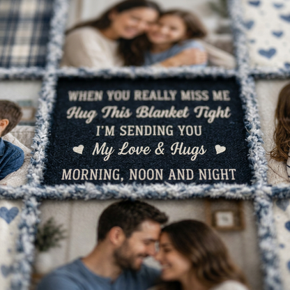 Personalized Photo Collage Memorial Fleece Blanket - When You Really Miss Me Family Gift - Image 5