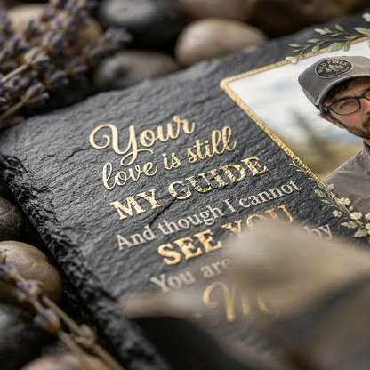 Personalized Dad Memorial Garden Stone with Photo Sympathy Gift for Loss of Father - Image 5 | VNMGSREPR1-6IN-EHIEU_AI_0462 VNMGSREPR1-8IN-EHIEU_AI_0462