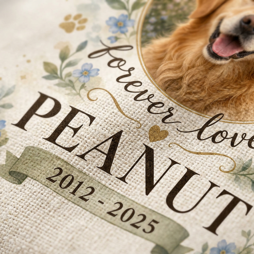 Personalized Pet Memorial Pillow with Photo - Custom Dog Cat Remembrance Sympathy Gift - Image 5