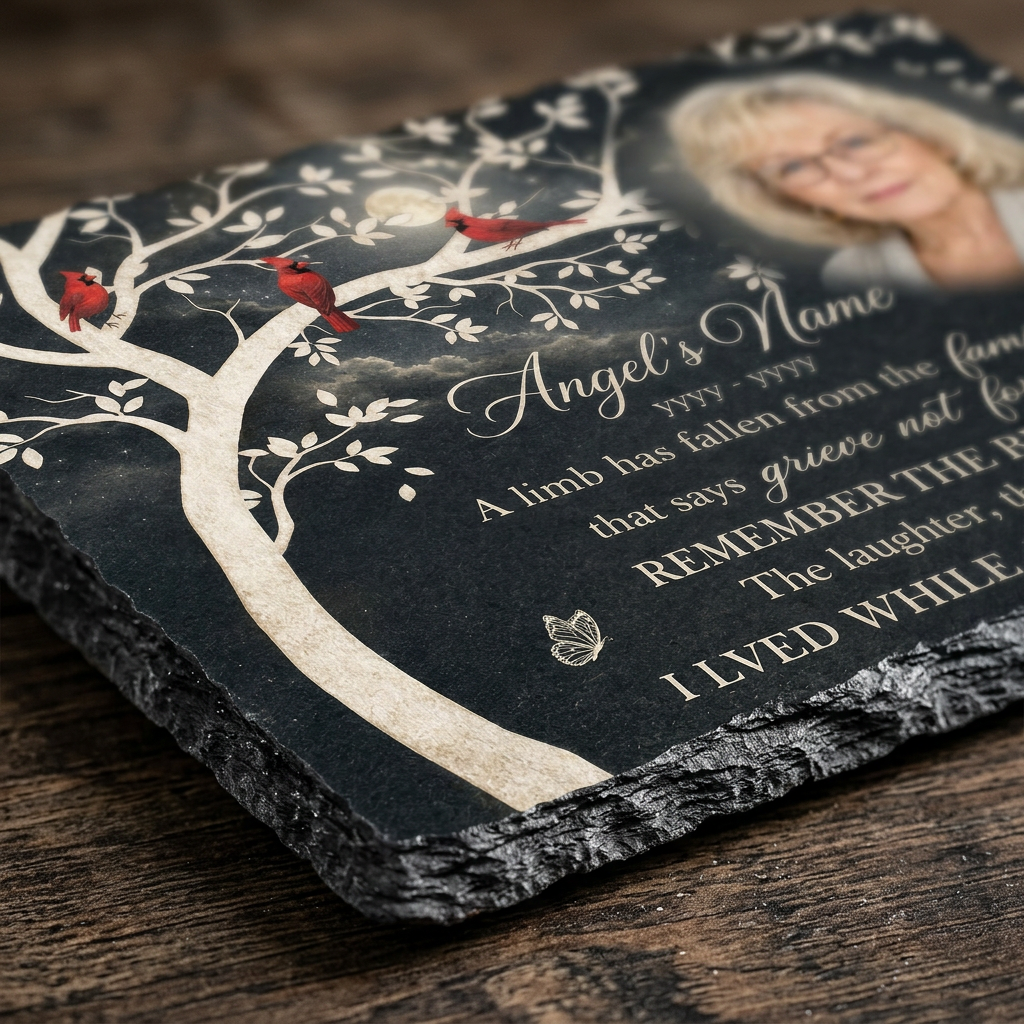 Personalized A Limb Has Fallen Memorial Garden Stone Custom Photo – Sympathy Gift - Image 5 | VNMGSREPR1-6IN-EHIEU_AI_0438 VNMGSREPR1-8IN-EHIEU_AI_0438