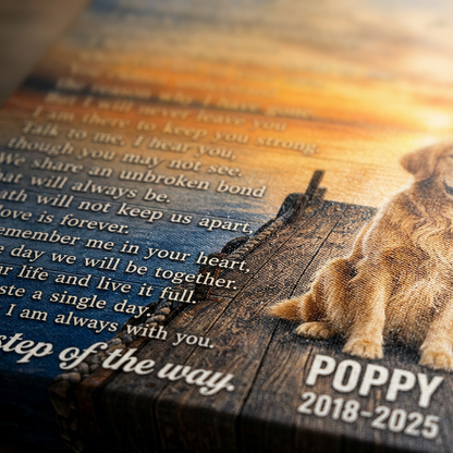 Personalized Pet Memorial Canvas Wall Art - Custom Dog Photo Print - Dog Loss Sympathy Gift - Image 5 | WCV-12X8-EHIEU_AI_0027 WCV-14X11-EHIEU_AI_0027 WCV-18X12-EHIEU_AI_0027 WCV-20X16-EHIEU_AI_0027 WCV-24X16-EHIEU_AI_0027 WCV-24X20-EHIEU_AI_0027 WCV-30X20-EHIEU_AI_0027 WCV-30X24-EHIEU_AI_0027 WCV-36X24-EHIEU_AI_0027 WCV-40X30-EHIEU_AI_0027