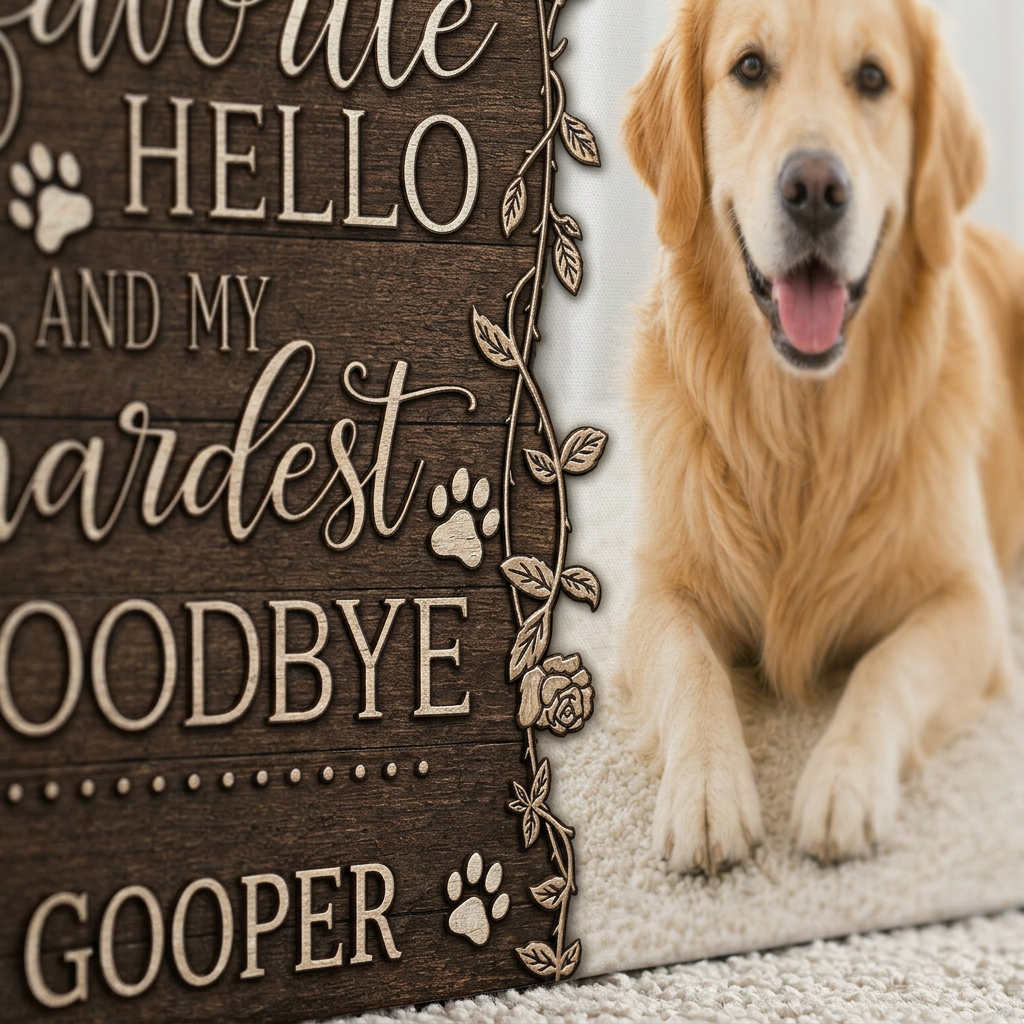 Personalized Dog Memorial Wall Canvas, Pet Loss Sympathy Gift for Dog Owners - Image 5