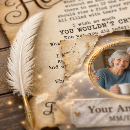 Personalized Memorial Canvas Wall Art - Letter From Heaven Sympathy Gift for Loss of Loved One - Image 5