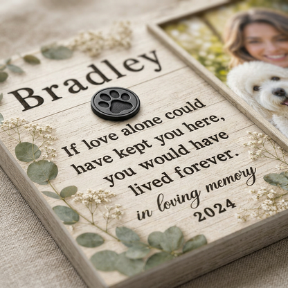 Personalized Pet Memorial Photo Canvas Wall Art – Dog Loss Sympathy Gift - Image 5