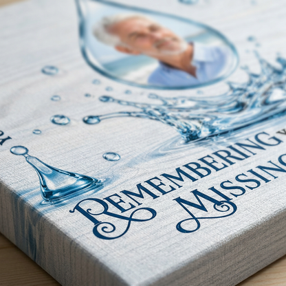 Personalized Memorial Wall Canvas for Loss of Loved One Remembrance Sympathy Gift - Image 5