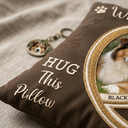 Personalized Pet Memorial Photo Pillow, Custom Dog Loss Remembrance & Sympathy Throw Pillow - Image 5