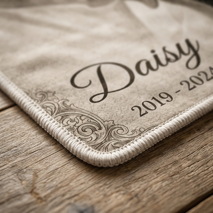 Personalized Pet Memorial Fleece Blanket - Custom Photo Dog Loss Sympathy Gift with Jesus Welcome Home - Image 5