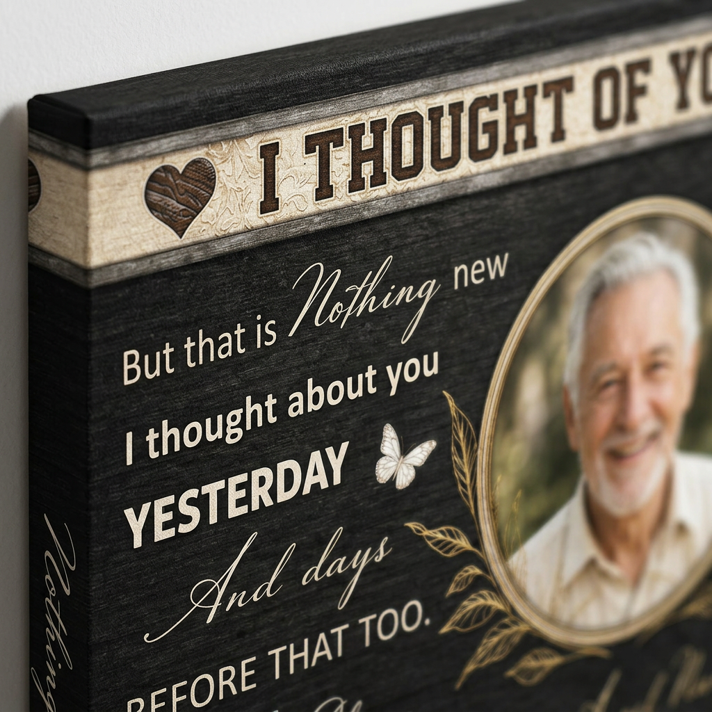Personalized Memorial Wall Canvas In Memory Of Loved One Sympathy Remembrance Gift - Image 5