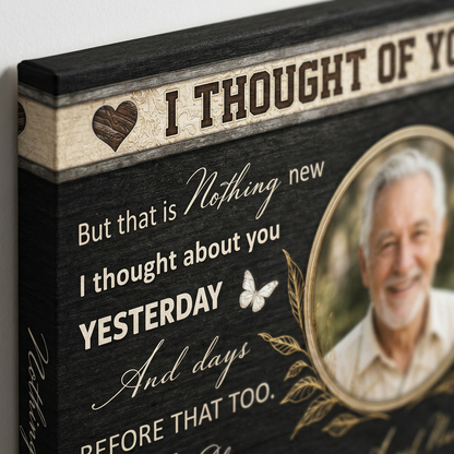 Personalized Memorial Wall Canvas In Memory Of Loved One Sympathy Remembrance Gift - Image 5