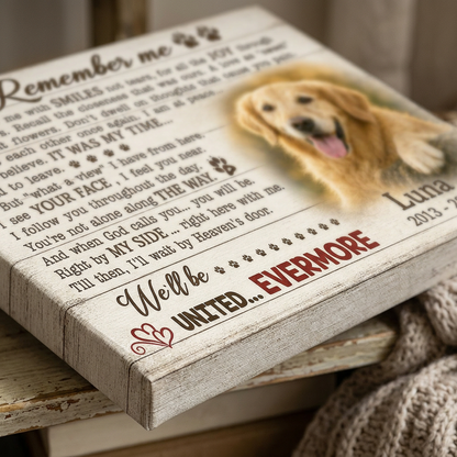 Personalized Dog Memorial Photo Canvas Print, Pet Loss Sympathy Gift, Remember Me Wall Sign - Image 5 | WCV-12X8-EHIEU_AI_0034 WCV-14X11-EHIEU_AI_0034 WCV-18X12-EHIEU_AI_0034 WCV-20X16-EHIEU_AI_0034 WCV-24X16-EHIEU_AI_0034 WCV-24X20-EHIEU_AI_0034 WCV-30X20-EHIEU_AI_0034 WCV-30X24-EHIEU_AI_0034 WCV-36X24-EHIEU_AI_0034 WCV-40X30-EHIEU_AI_0034