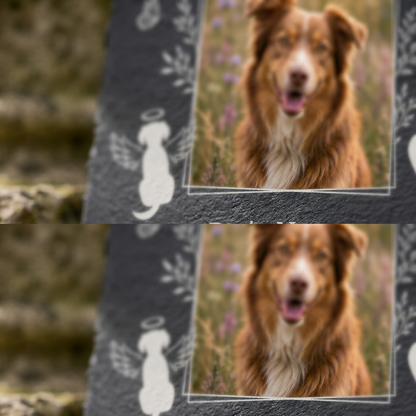 Personalized Pet Memorial Garden Stone – Dog Cat Graves Photo Keepsake Gift - Image 4 | VNMGSREPR1-6IN-EHIEU_AI_0489 VNMGSREPR1-8IN-EHIEU_AI_0489