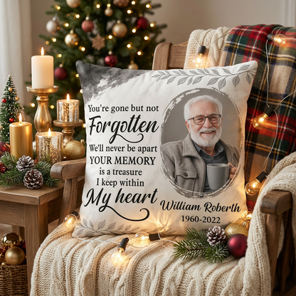Personalized Memorial Photo Pillow With Name And Dates - Sympathy Gift For Loss Of Loved One - Image 6
