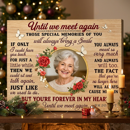 Personalized Photo Memorial Wall Canvas for Loss of Mom Grandma Sympathy Remembrance Gift - Image 6
