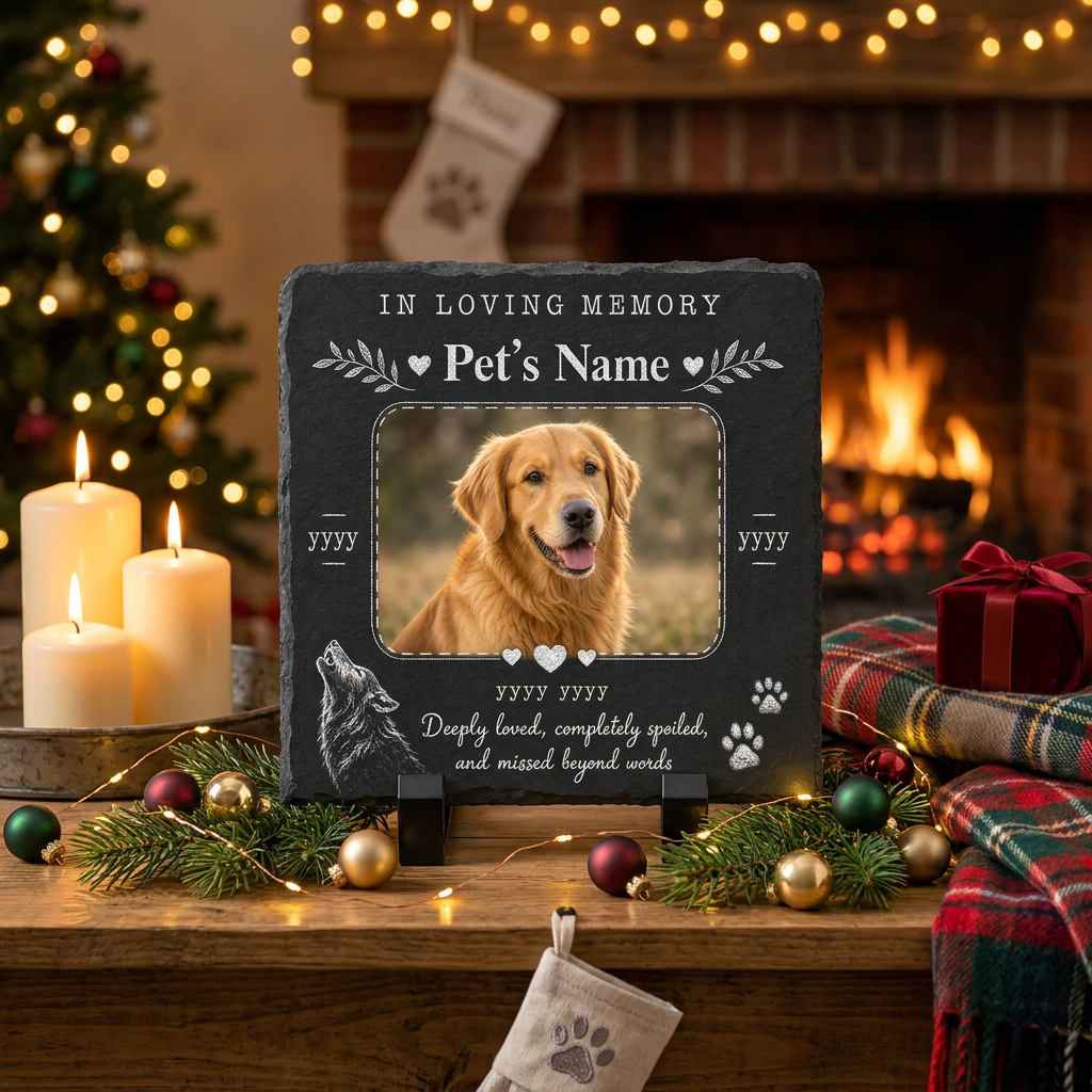 Personalized Pet Photo Memorial Garden Stone - Dog Loss Grave Decoration Gift - Image 5 | VNMGSREPR1-6IN-EHIEU_AI_0488 VNMGSREPR1-8IN-EHIEU_AI_0488