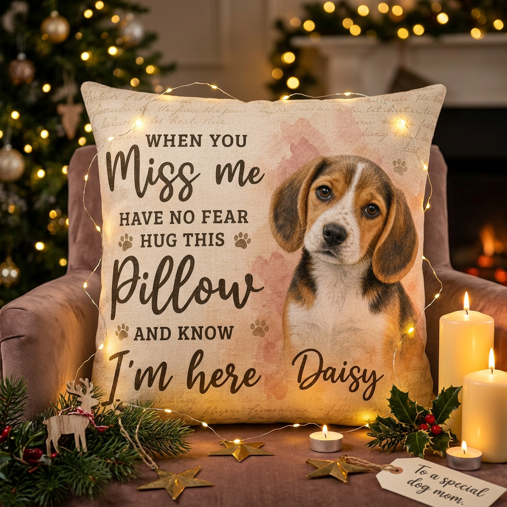 Personalized Pet Memorial Photo Pillow - Custom Dog Remembrance Sympathy Gift for Dog Owners - Image 6