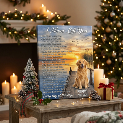 Personalized Pet Memorial Canvas Wall Art - Custom Dog Photo Print - Dog Loss Sympathy Gift - Image 6 | WCV-12X8-EHIEU_AI_0027 WCV-14X11-EHIEU_AI_0027 WCV-18X12-EHIEU_AI_0027 WCV-20X16-EHIEU_AI_0027 WCV-24X16-EHIEU_AI_0027 WCV-24X20-EHIEU_AI_0027 WCV-30X20-EHIEU_AI_0027 WCV-30X24-EHIEU_AI_0027 WCV-36X24-EHIEU_AI_0027 WCV-40X30-EHIEU_AI_0027