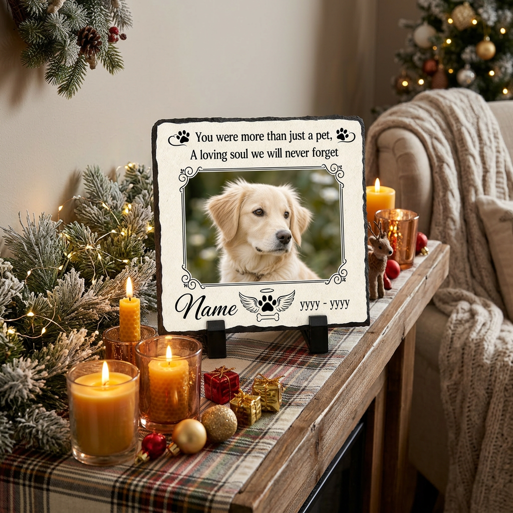 Personalized Pet Memorial Garden Stone – Custom Photo Slate Dog Loss Keepsake - Image 6 | VNMGSREPR1-6IN-EHIEU_AI_0451 VNMGSREPR1-8IN-EHIEU_AI_0451