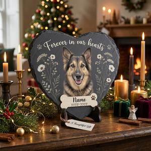 Personalized Pet Memorial Slate Stone with Photo, Custom Dog Loss Gift - Image 6