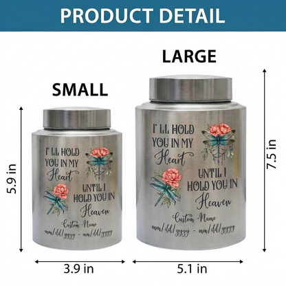 Personalized Dreamy Dragonfly UV Printed Stainless Steel Cremation Urn For Adult Human Ashes Sympathy Funeral Bereavement Display Memorial Keepsake Urn, Memorial Gift, In Loving Memory - Image 6