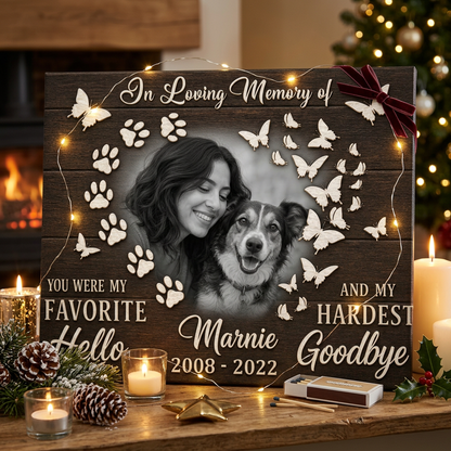 Personalized Dog Memorial Wall Canvas, Custom Pet Photo Sympathy Gift for Dog Loss - Image 6
