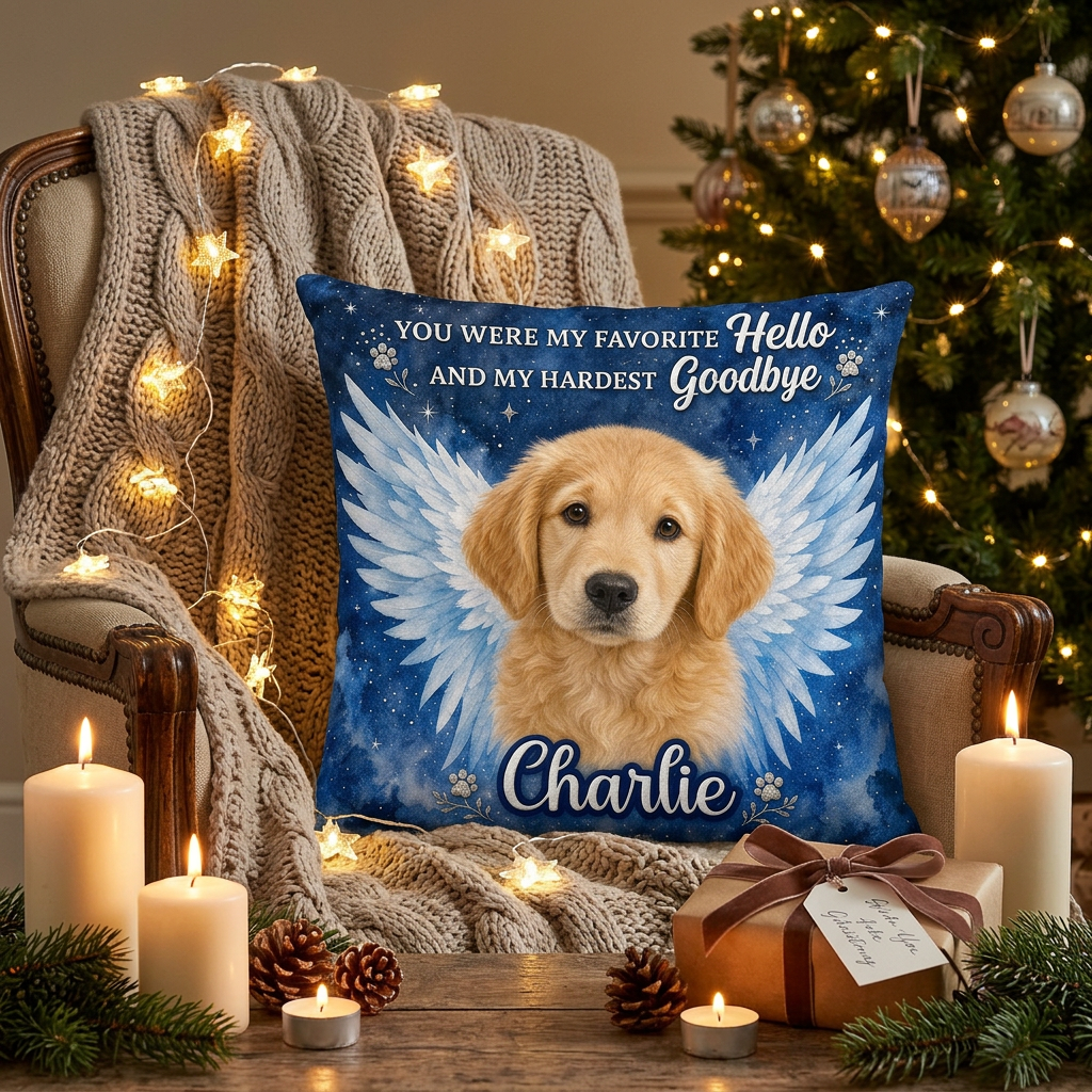 Personalized Pet Memorial Photo Pillow - Custom Dog Loss Sympathy Gift, Rainbow Bridge Remembrance - Image 6
