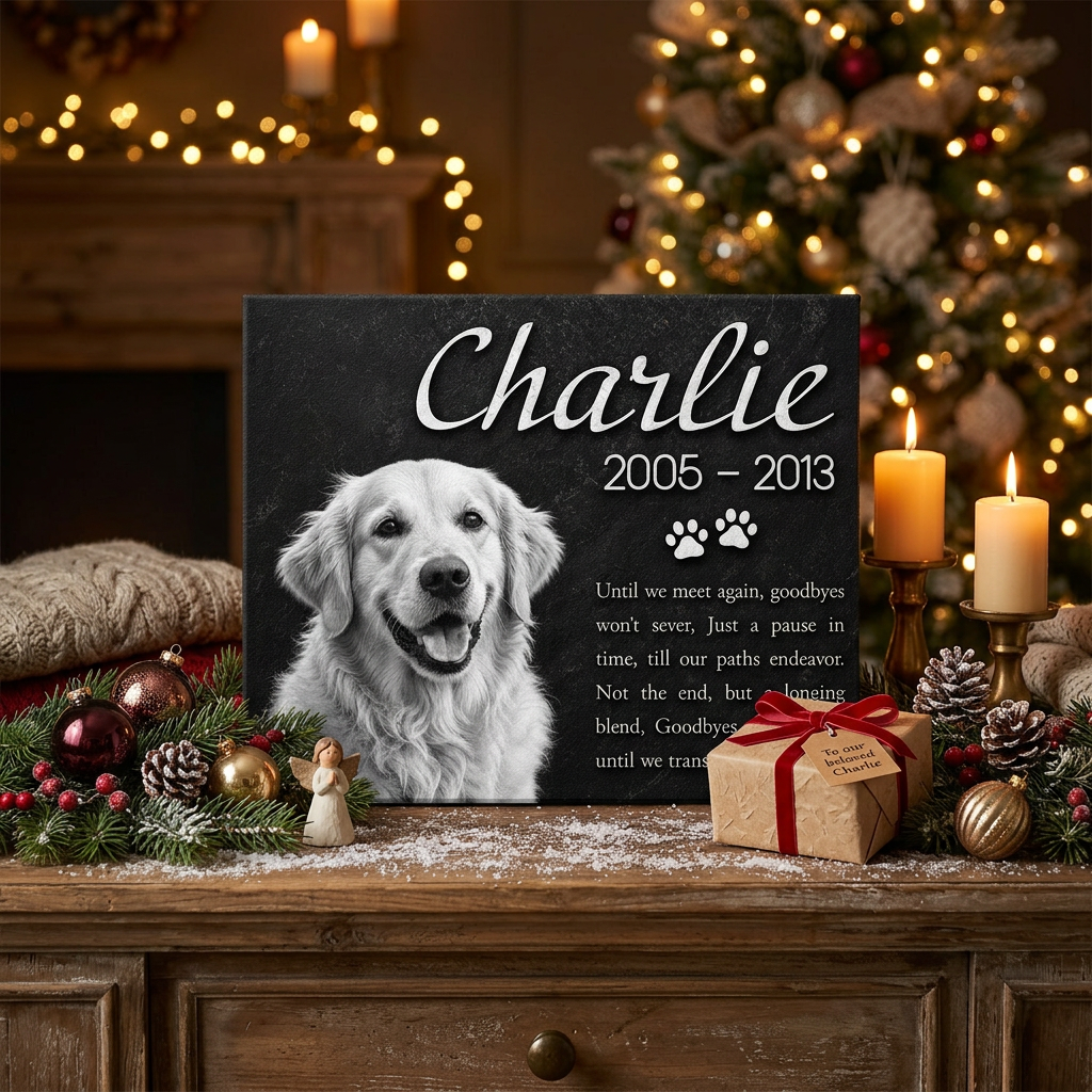 Personalized Dog Memorial Canvas Wall Art – Custom Pet Loss Remembrance Gift - Image 6