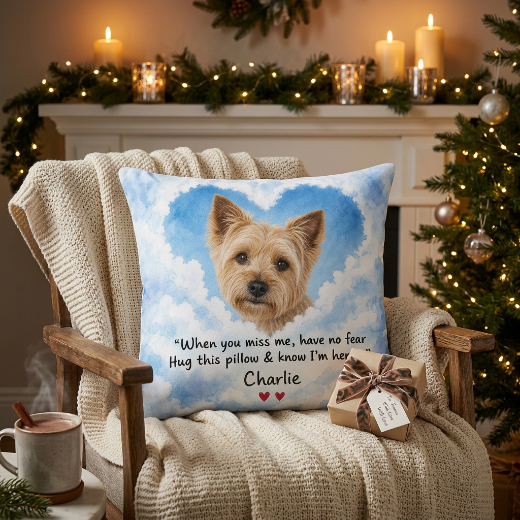 Personalized Pet Memorial Photo Pillow - Dog Remembrance Keepsake Sympathy Gift for Pet Loss - Image 6